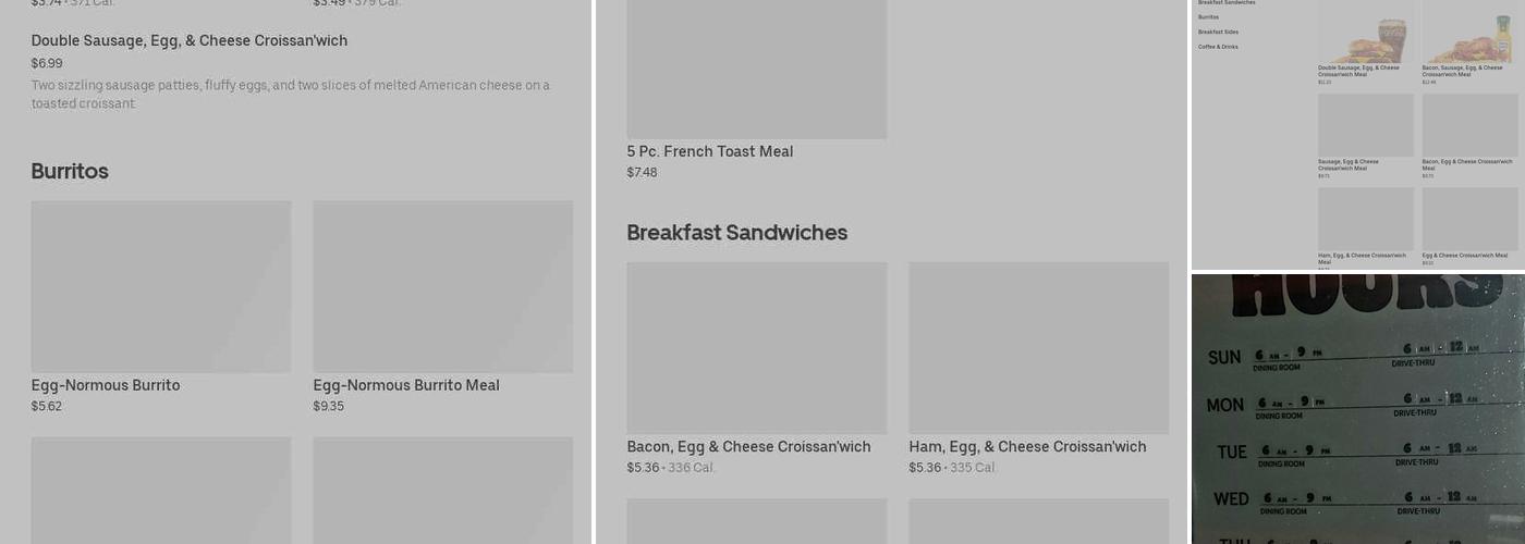 Burger King Menu