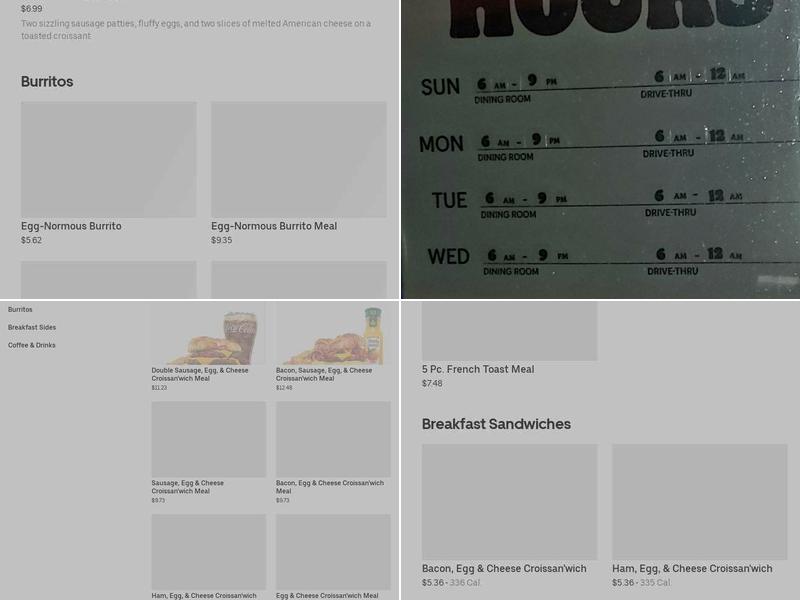 Burger King Menu