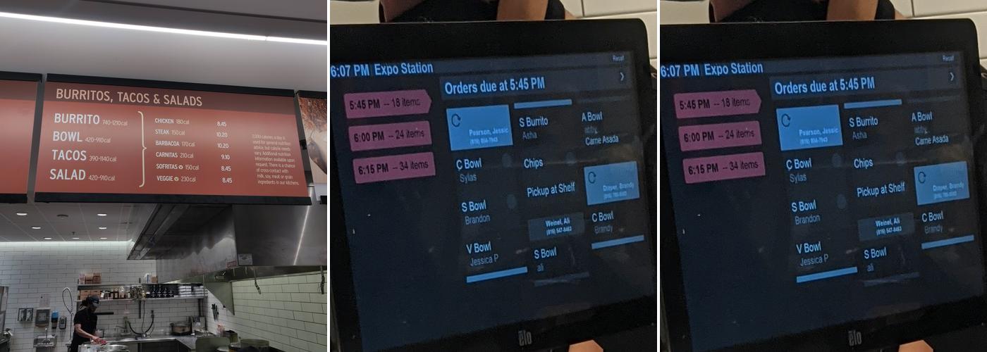 Chipotle Mexican Grill Menu