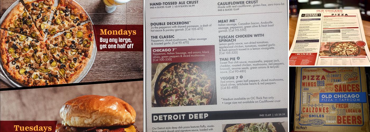Old Chicago Pizza + Taproom Menu