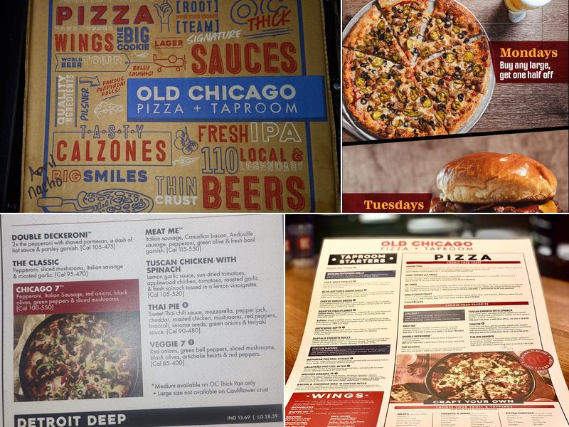 Old Chicago Pizza + Taproom Menu