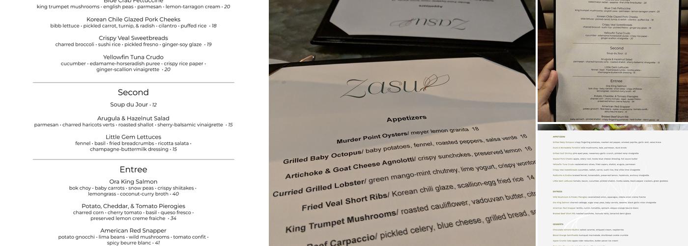 Zasu Menu