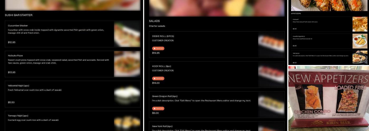 Nobuko Menu