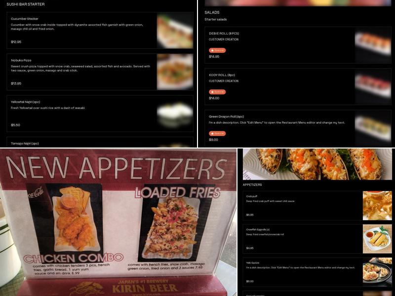 Nobuko Menu