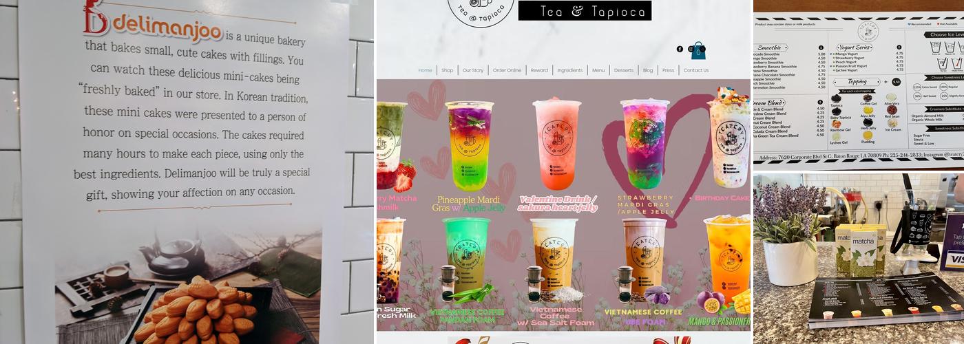 Teatery - Tea and Tapioca Menu