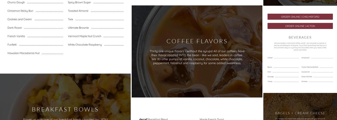 KJ’s Caffe Menu