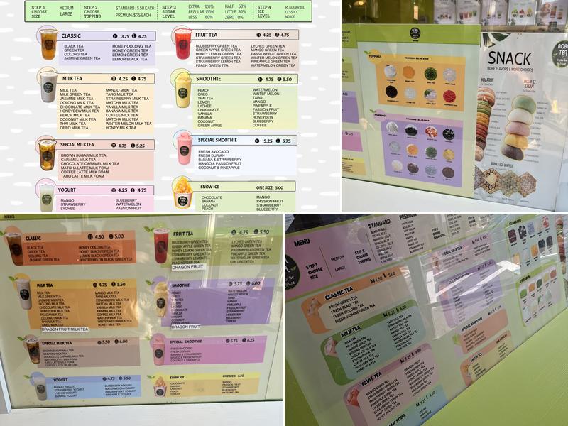 Boba Tea Snow Ice House Menu