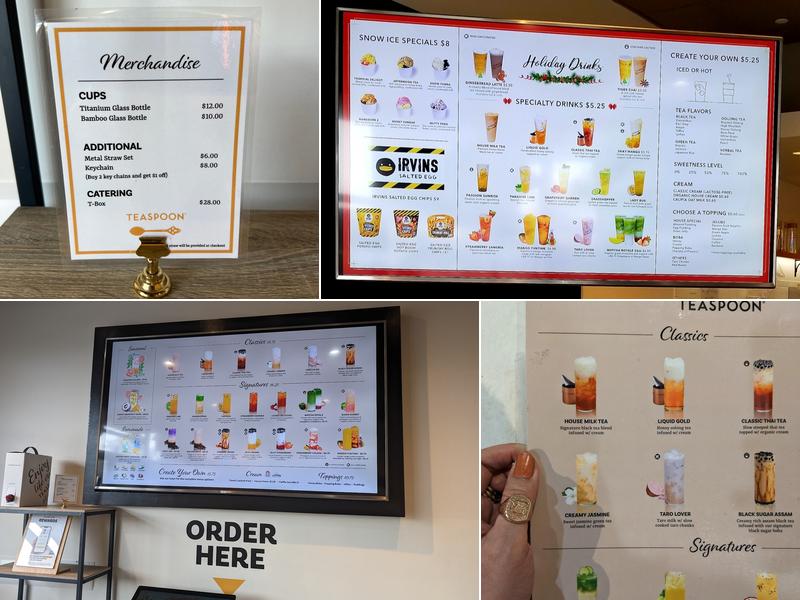 Teaspoon Hostetter Menu