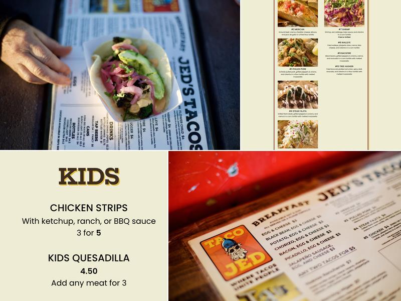 Taco JED Menu