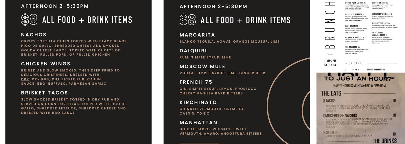 Whiskey Inferno Meat House & Craft Bar Menu