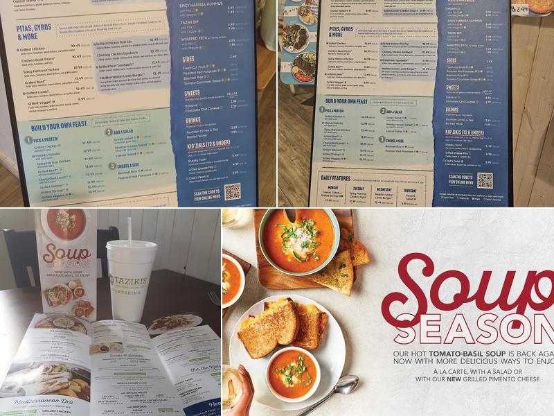 Taziki's Mediterranean Cafe - Bartlett Menu