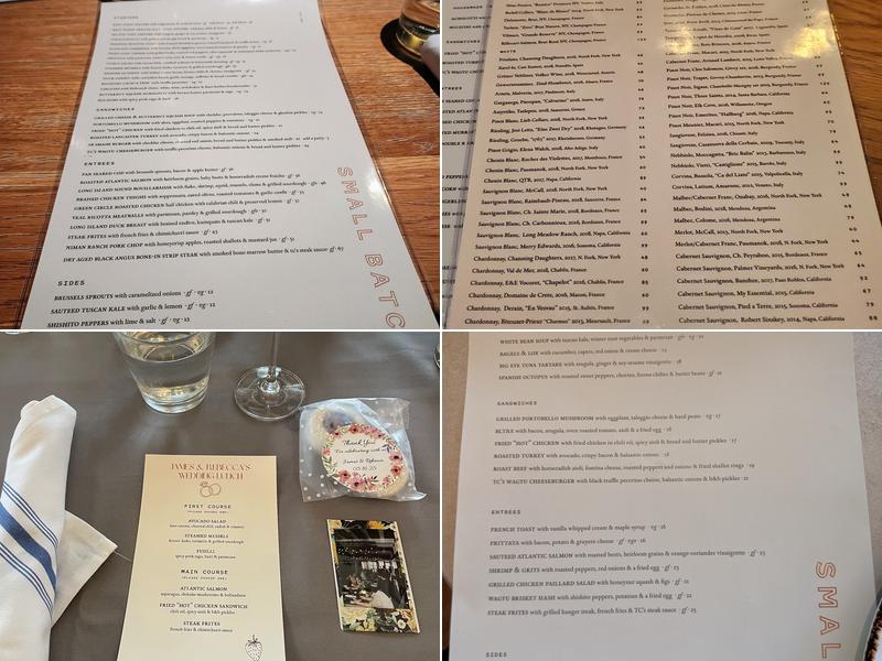 Small Batch Menu