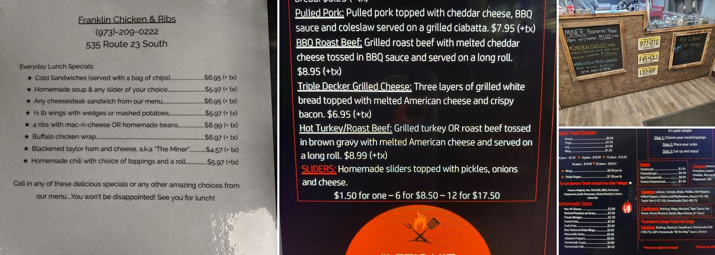 The Highway Hot Grill Menu