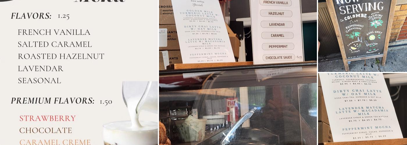 Moa Coffee Astoria Menu