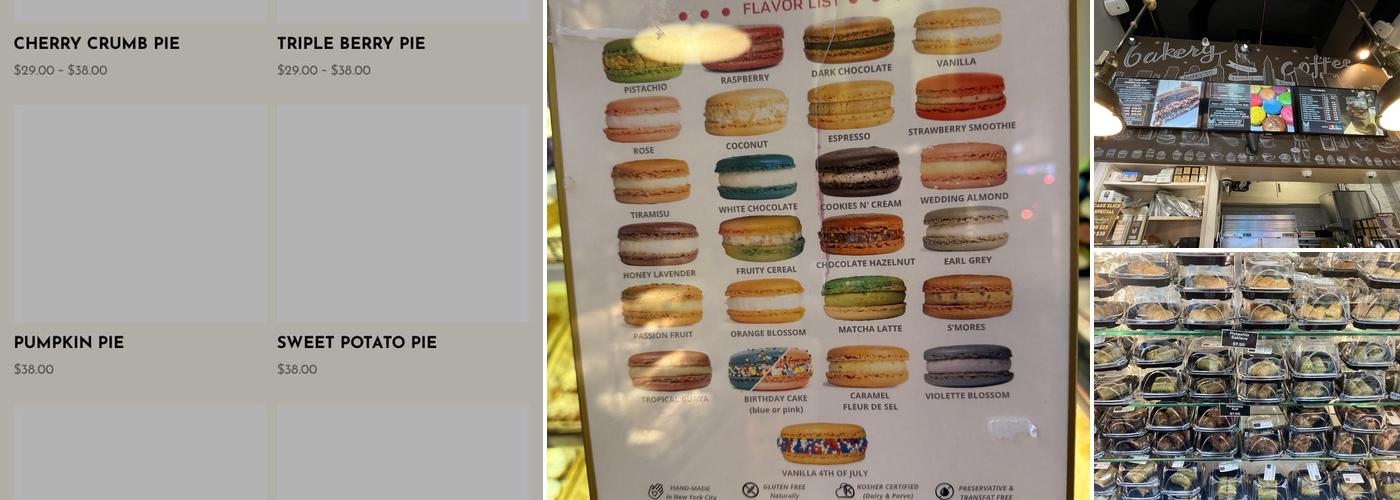 Mia's Brooklyn Bakery Menu