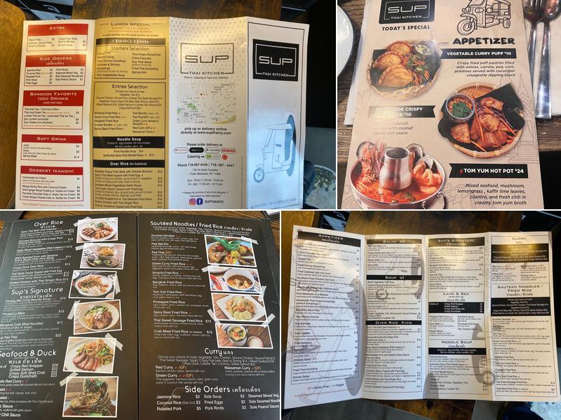 Sup Thai Kitchen Menu