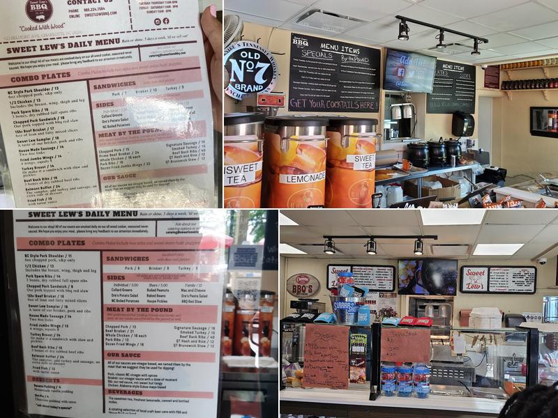 Sweet Lew’s BBQ Menu