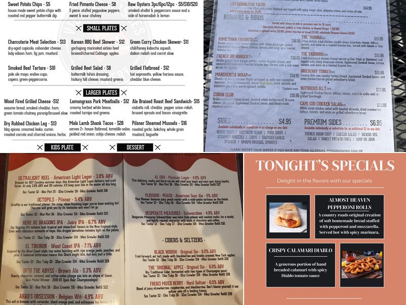 Vicious Fishes Taproom & Kitchen Menu