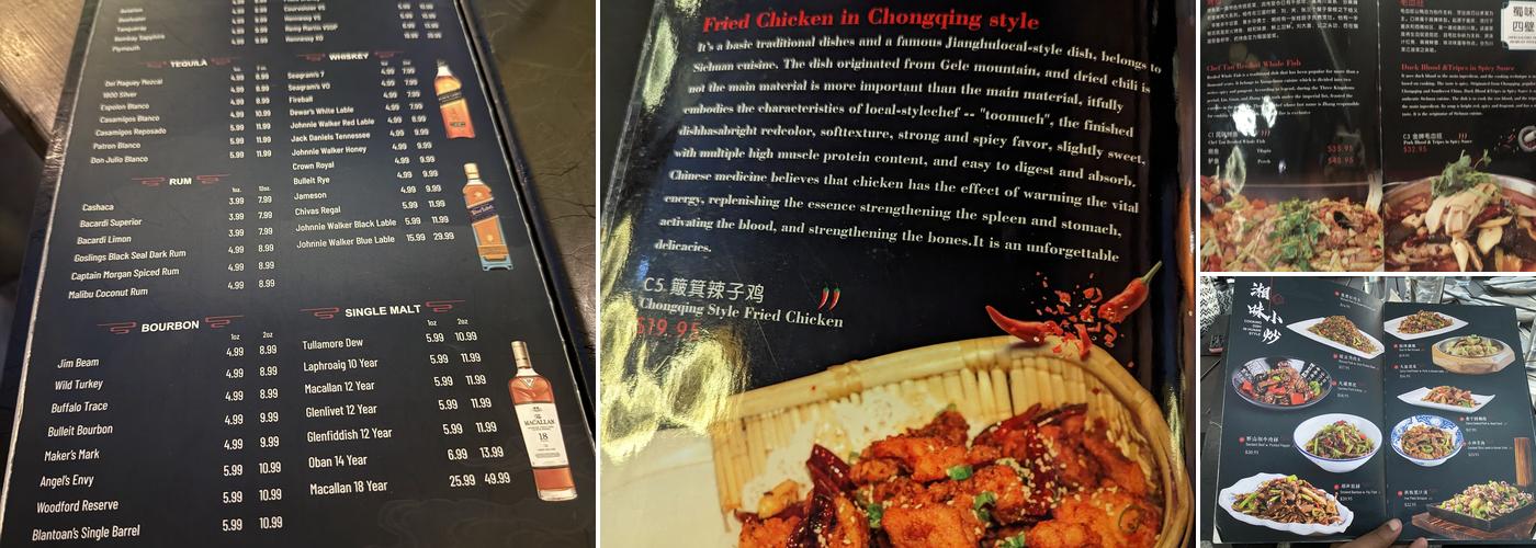 Chef Tan Menu