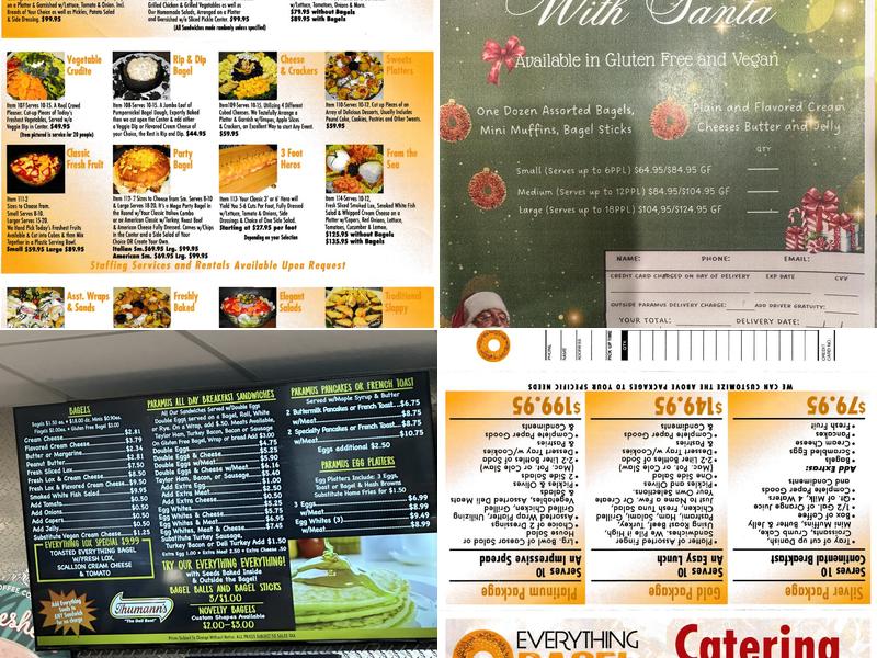 Everything Bagel Menu