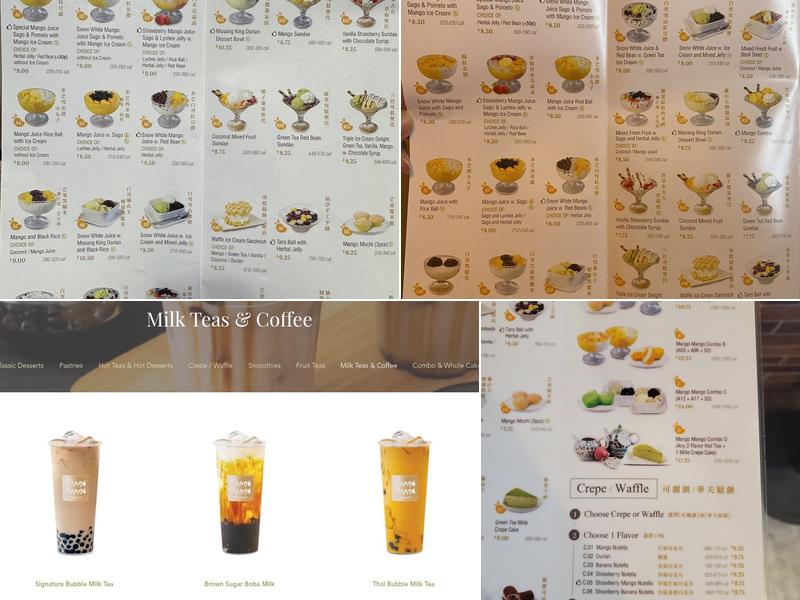 Mango Mango Menu