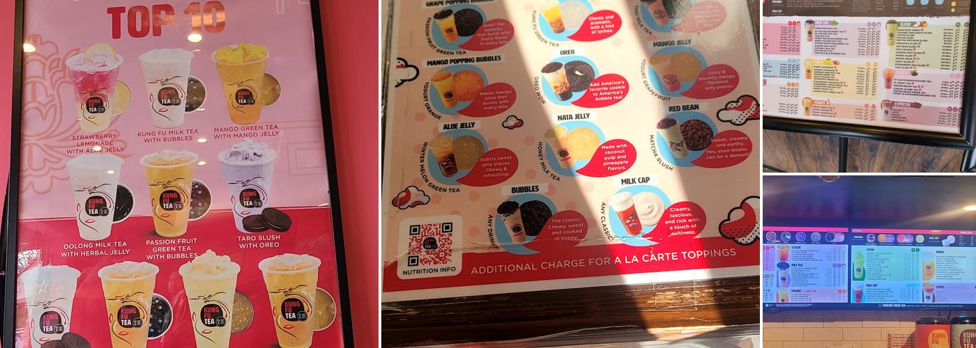 Kung Fu Tea Menu