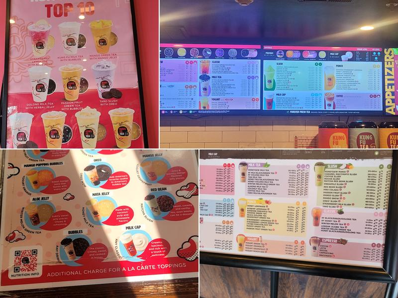 Kung Fu Tea Menu