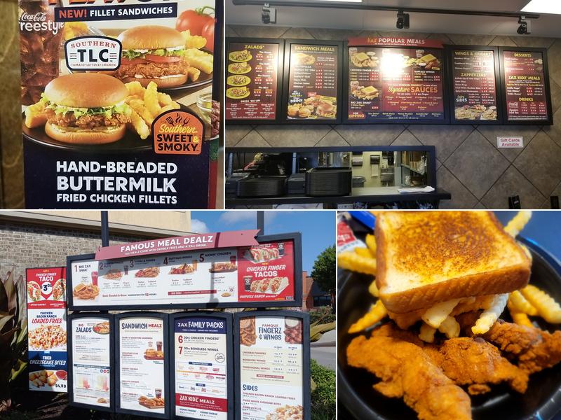 Zaxby's Chicken Fingers & Buffalo Wings Menu