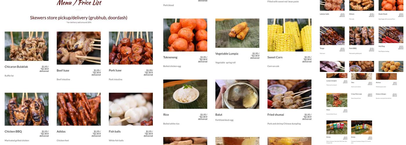 Toto's grill Las Vegas Menu