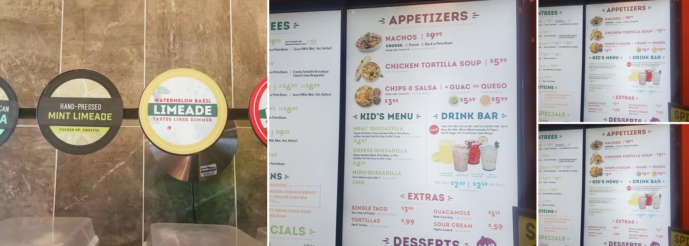 Cafe Rio Fresh Modern Mexican Menu