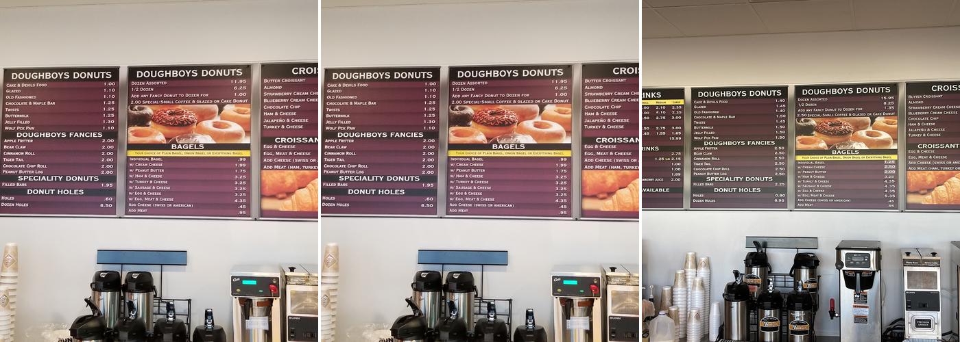 DoughBoys Donuts Menu