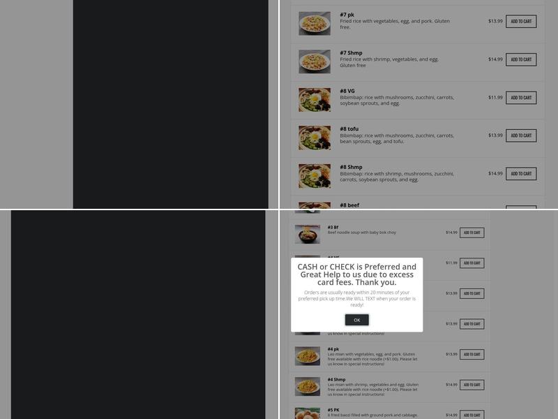 Yuan’s Dumpling and Noodle House Menu