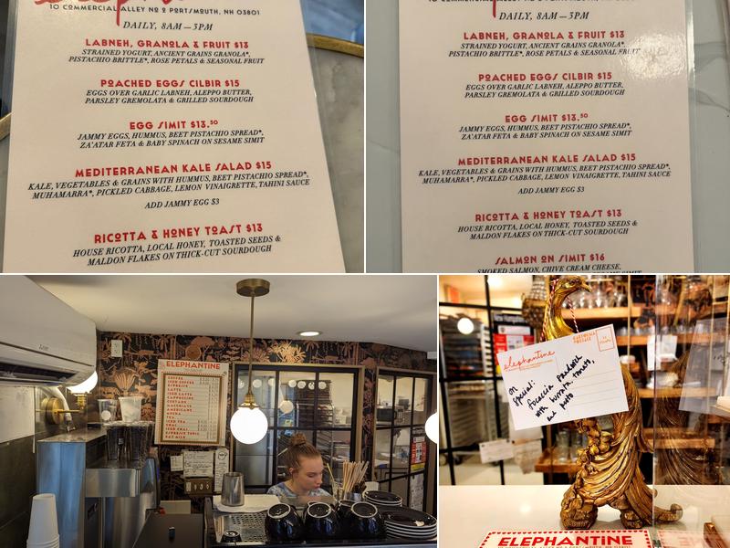 Elephantine Bakery Menu