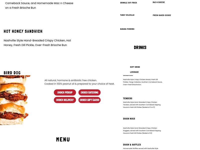 CHiKN Menu