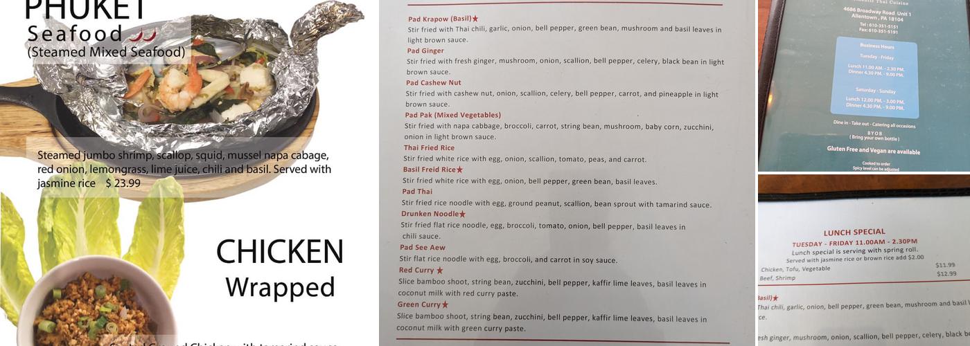 Thai Origin Halal Menu
