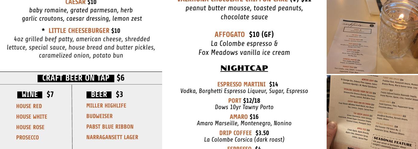 Per Diem Menu