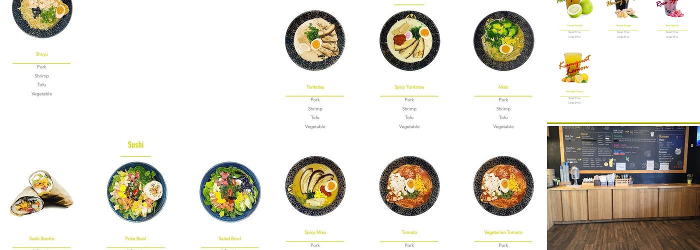 Taichi Bubble Tea Menu