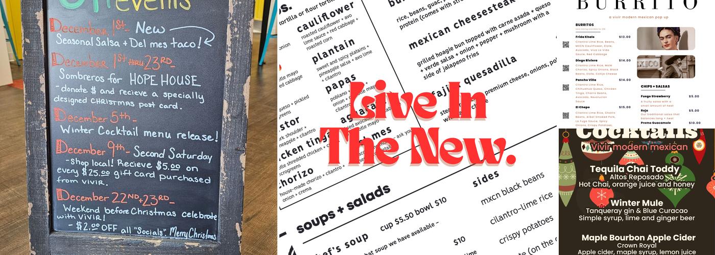 Vivir Modern Mexican Menu