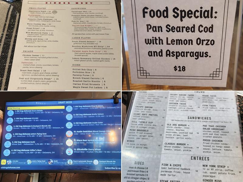 Old Dog Alehouse & Brewery Menu
