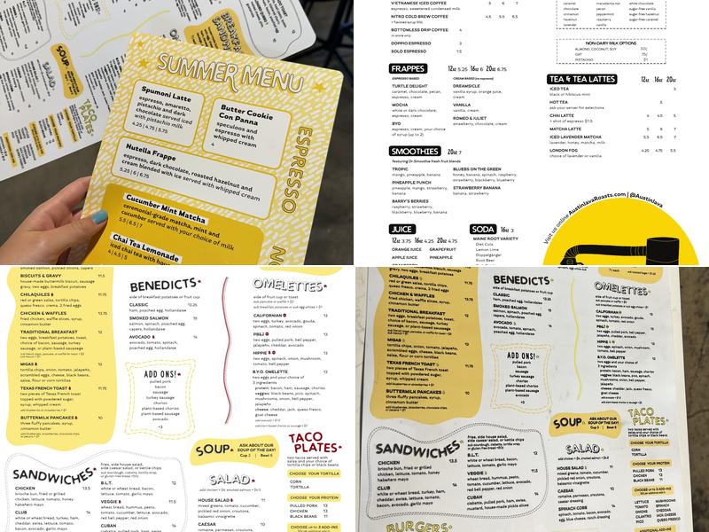 Austin Java Menu