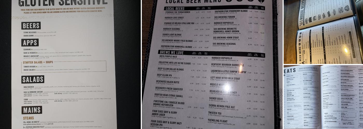 Yard House Menu