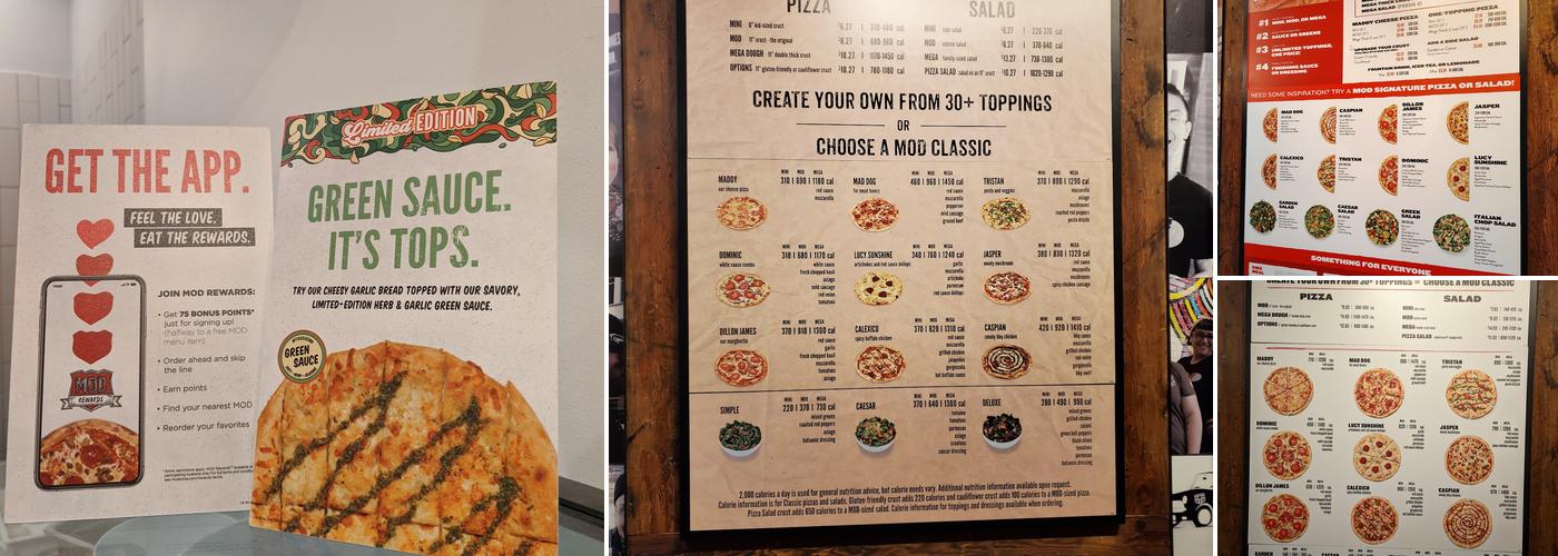 MOD Pizza Menu