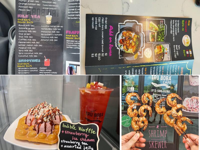 TruBoba Cafe Menu