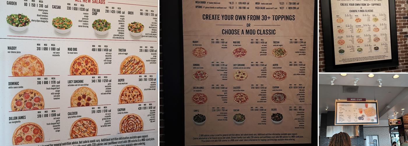 MOD Pizza Menu