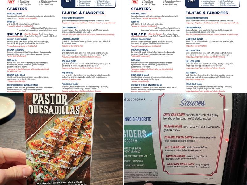 Gringo's Mexican Kitchen {New Caney} Menu