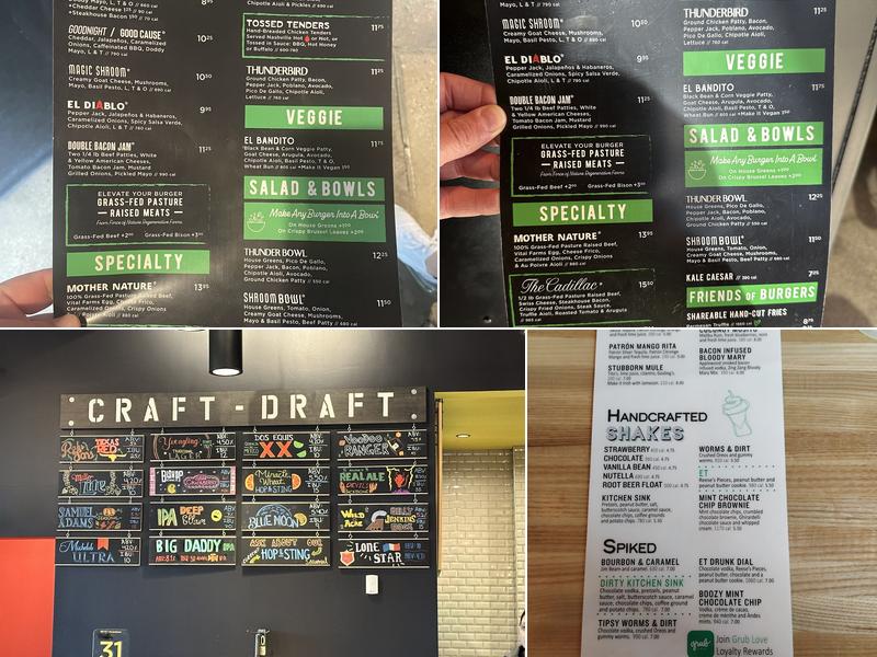 Hopdoddy Burger Bar Menu