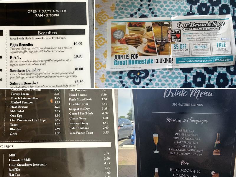 Our Brunch Spot Menu