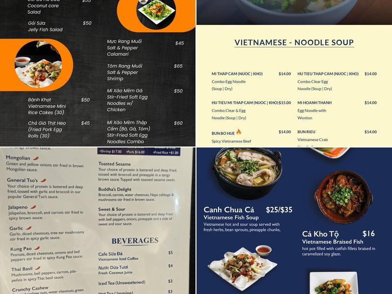 Bep Saigon Menu