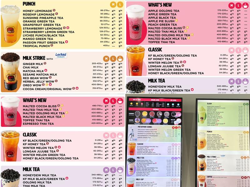 Kung Fu Tea Menu