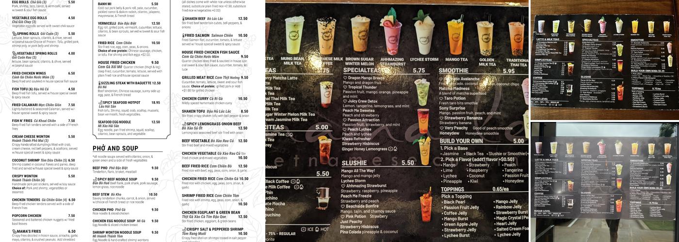 MAMA LE Menu
